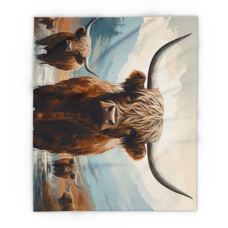 Highland Cows Arctic Fleece Blanket