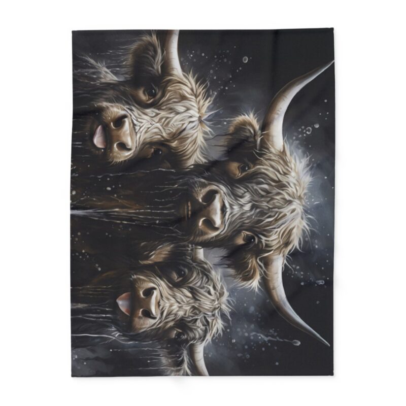 Highland Cows Arctic Fleece Blanket