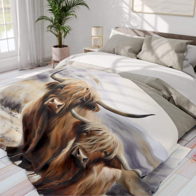 Highland Cows Arctic Fleece Blanket