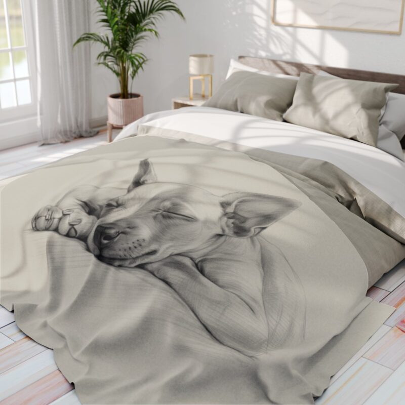 American Hairless Terrier Arctic Fleece Blanket