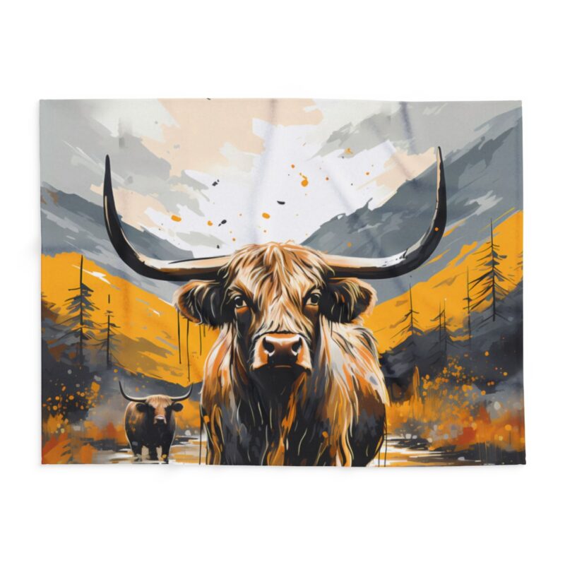 Highland Cows Arctic Fleece Blanket