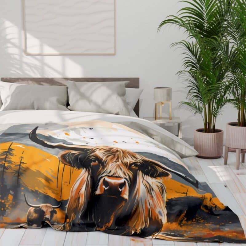 Highland Cows Arctic Fleece Blanket