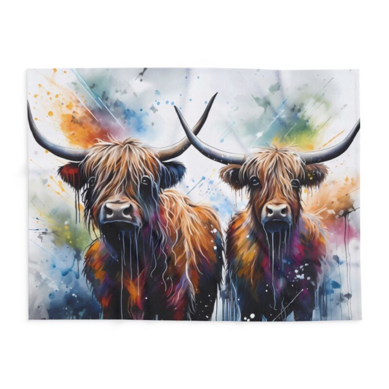 Highland Cows Arctic Fleece Blanket