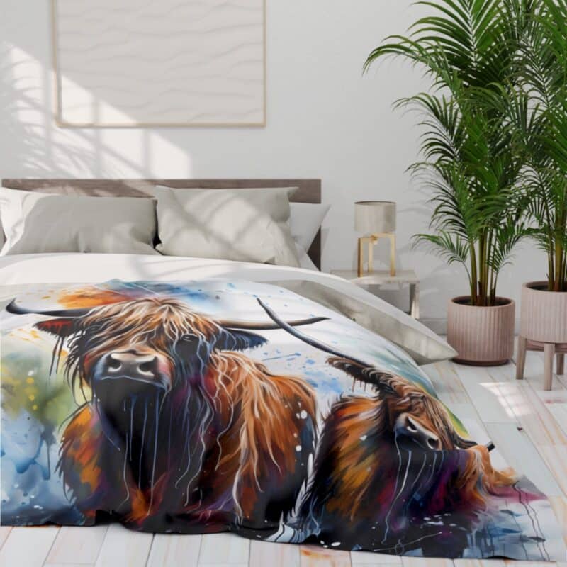 Highland Cows Arctic Fleece Blanket