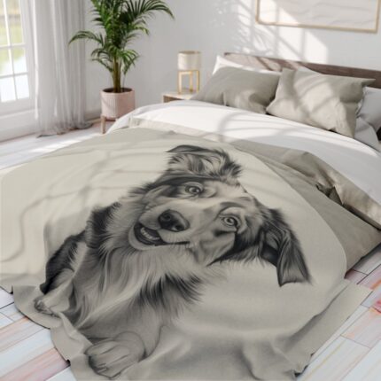 Australian Shepherd Dog Arctic Fleece Blanket