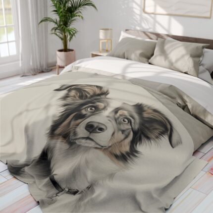 Australian Shepherd Dog Arctic Fleece Blanket