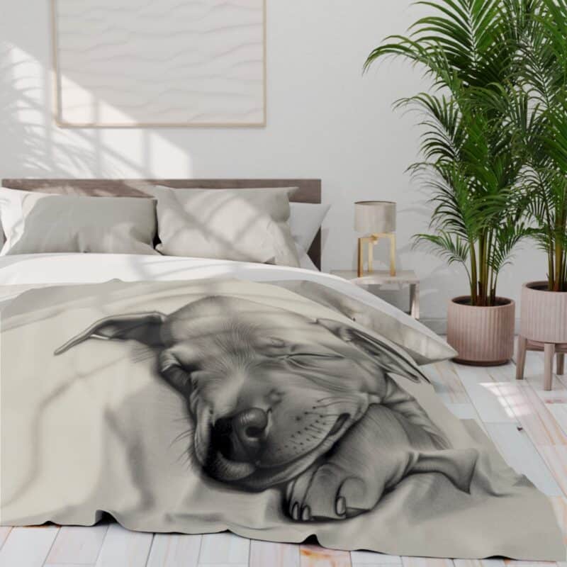 American Hairless Terrier Arctic Fleece Blanket