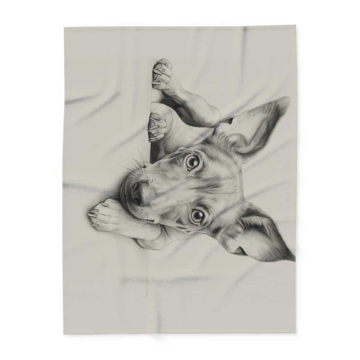 American Hairless Terrier Arctic Fleece Blanket