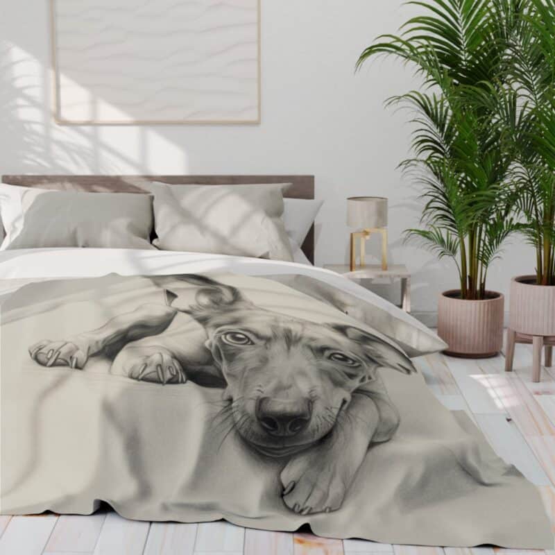 American Hairless Terrier Arctic Fleece Blanket