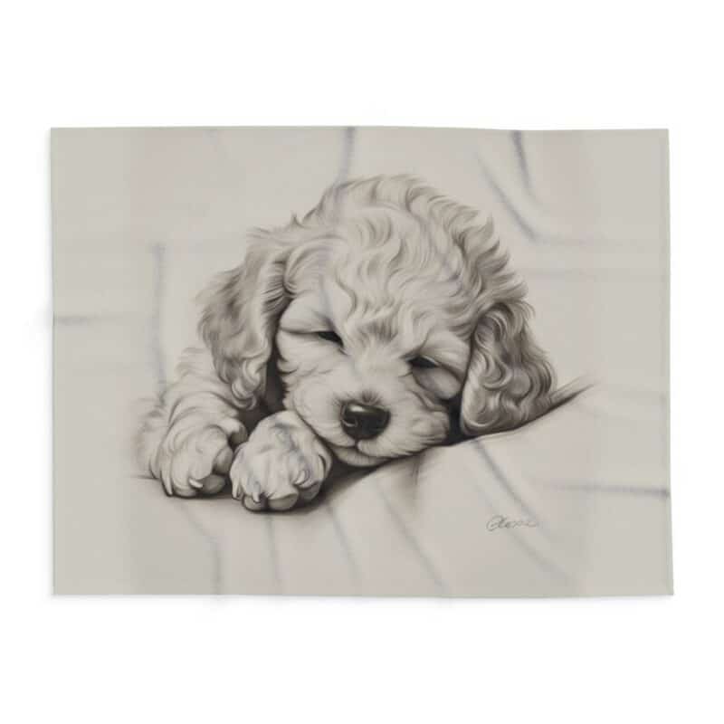 Poodle Arctic Fleece Blanket