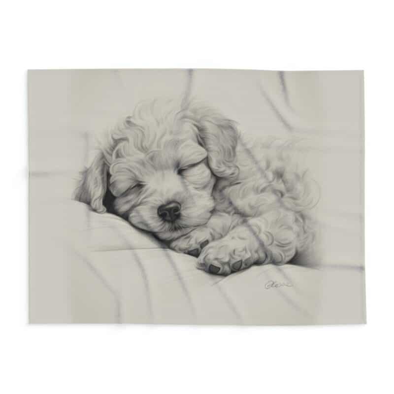 Poodle Arctic Fleece Blanket