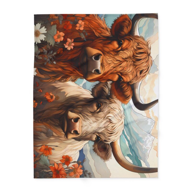 Highland Cows Arctic Fleece Blanket