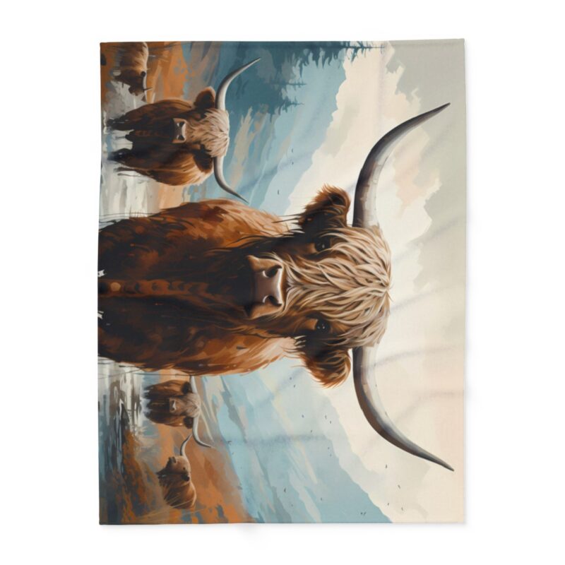 Highland Cows Arctic Fleece Blanket