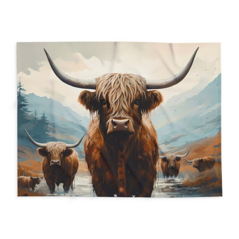 Highland Cows Arctic Fleece Blanket