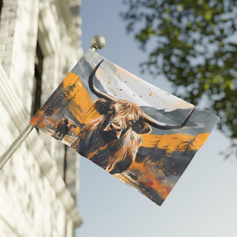 Highland Cows Flag