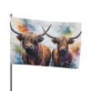 Highland Cows Flag