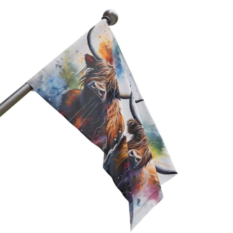 Highland Cows Flag