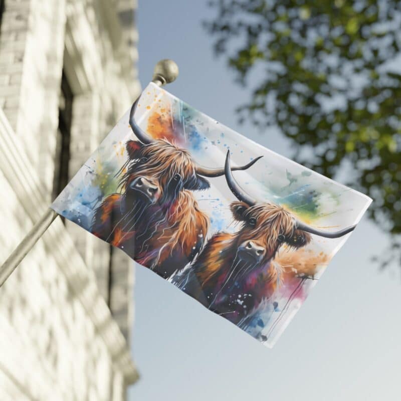 Highland Cows Flag