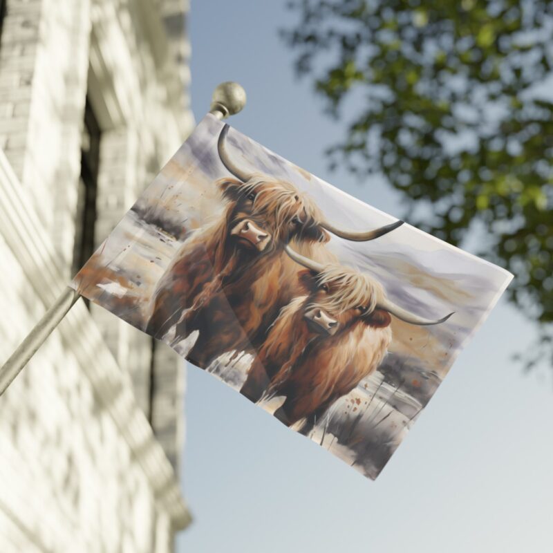 Highland Cows Flag