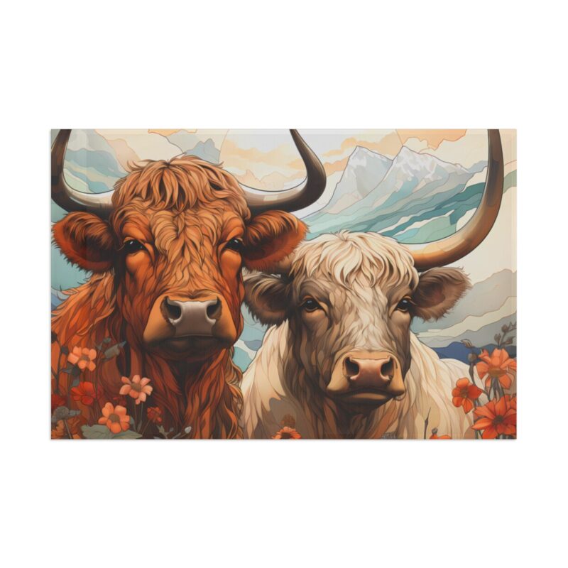 Highland Cows Flag