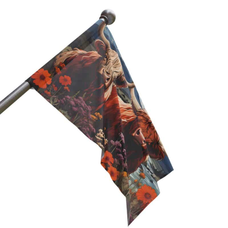 Highland Cows Flag