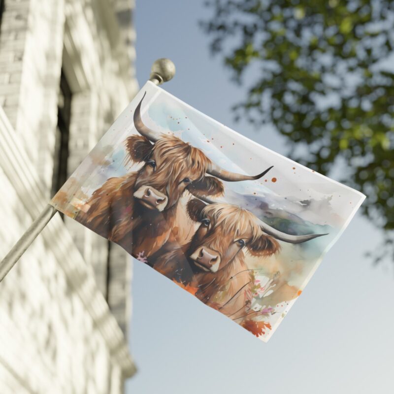 Highland Cows Flag