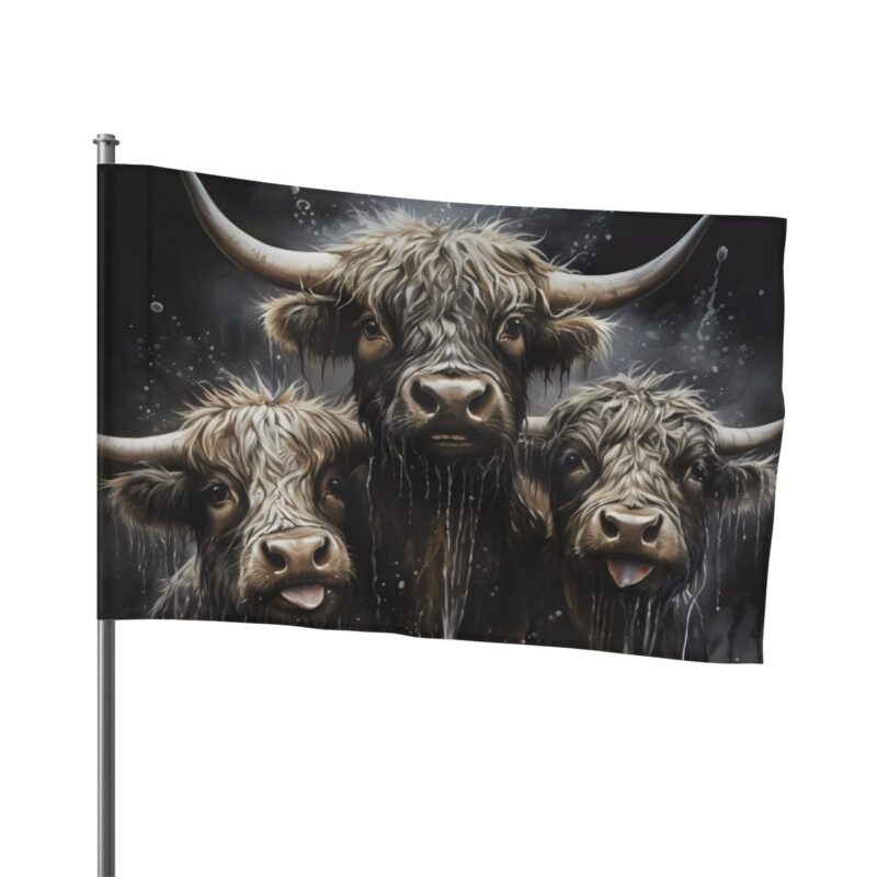 Highland Cows Flag