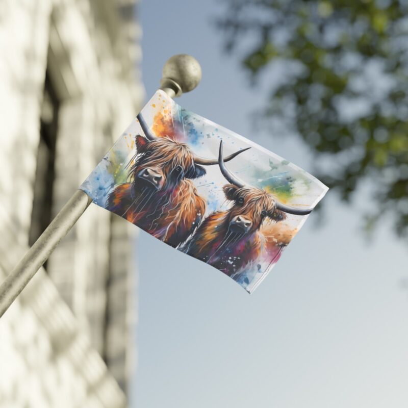 Highland Cows Flag