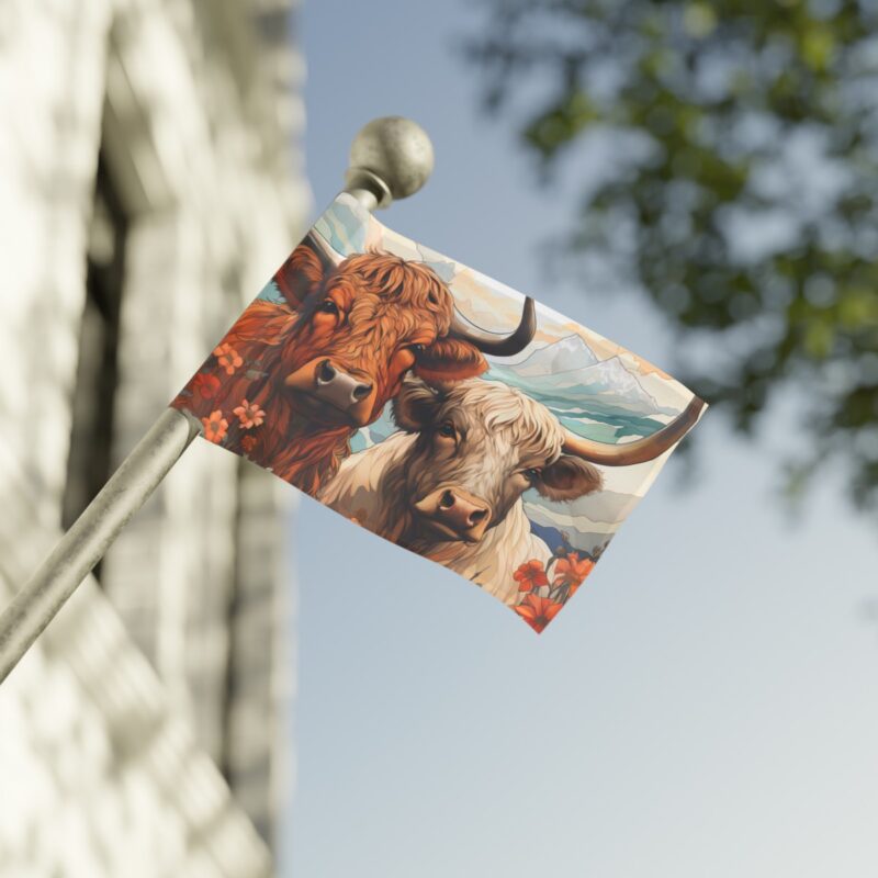 Highland Cows Flag