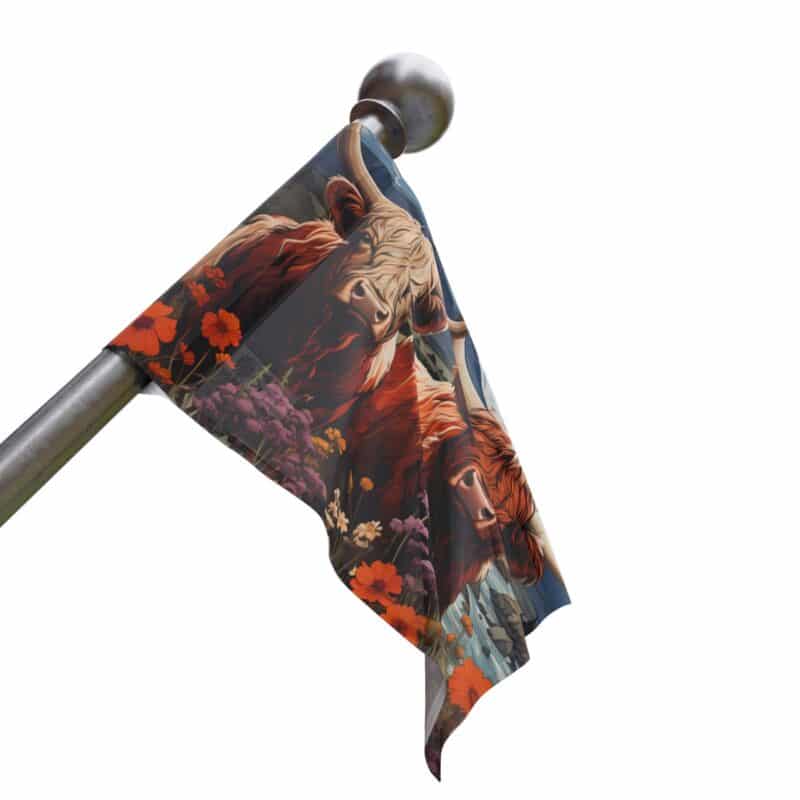 Highland Cows Flag