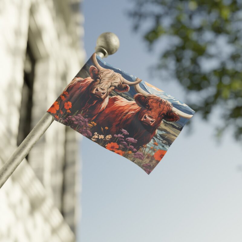 Highland Cows Flag