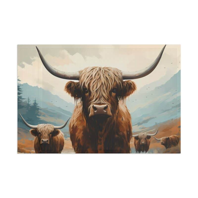 Highland Cows Flag