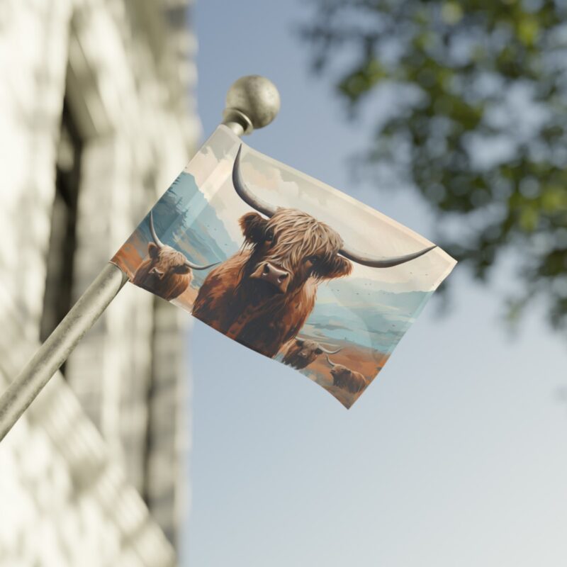 Highland Cows Flag