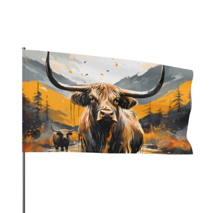 Highland Cows Flag