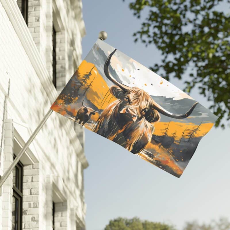 Highland Cows Flag