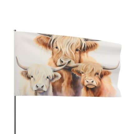 Highland Cows Flag