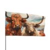 Highland Cows Flag