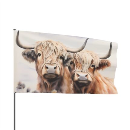 Highland Cows Flag