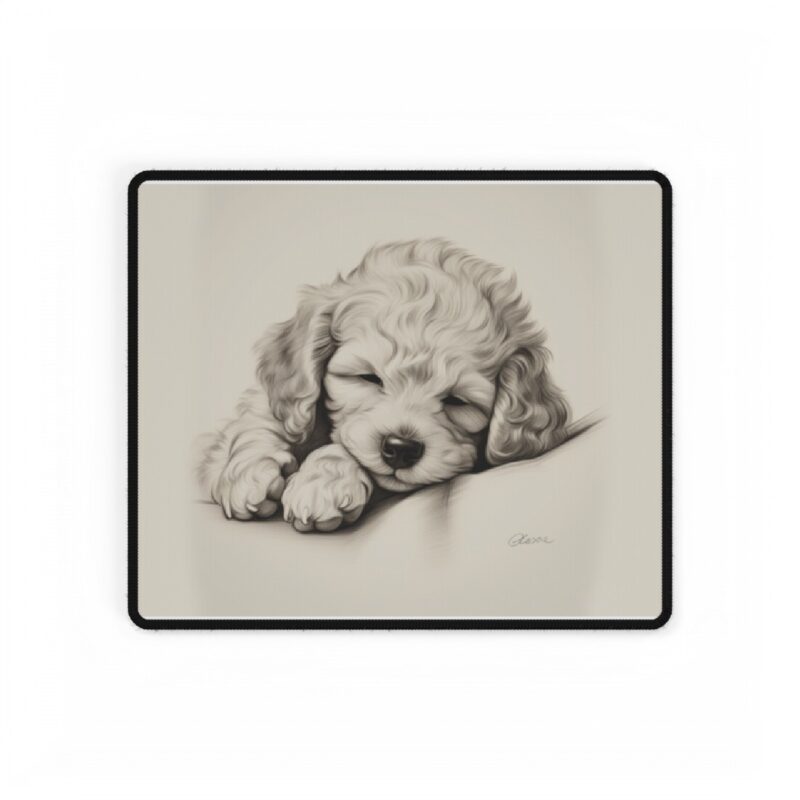 Poodle Mouse Pad Desk Mat