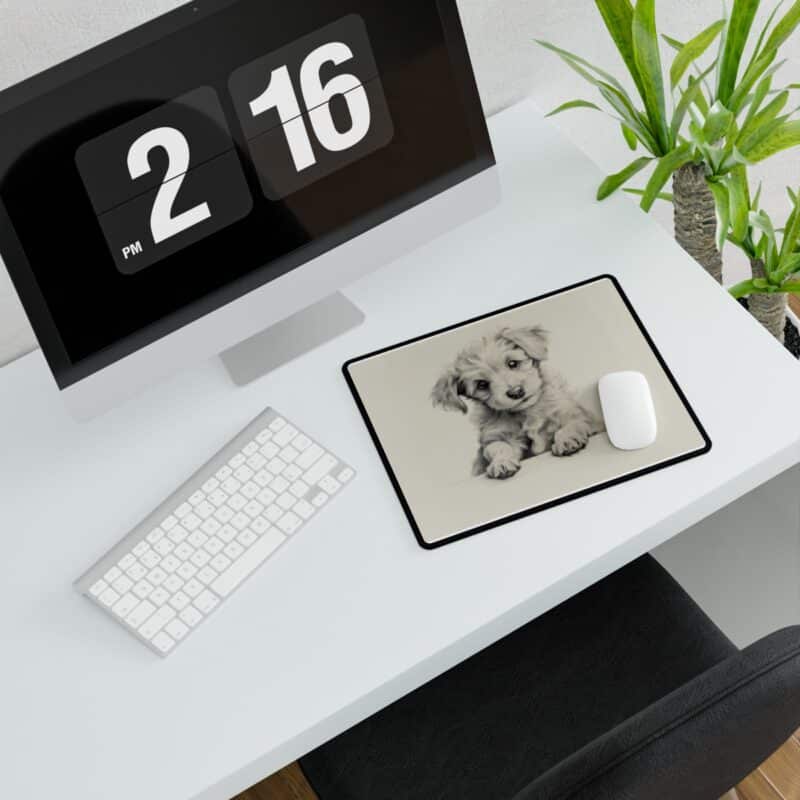 Poodle Mouse Pad Desk Mat