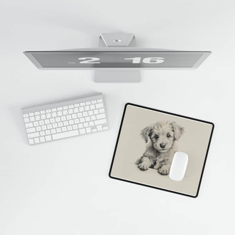 Poodle Mouse Pad Desk Mat