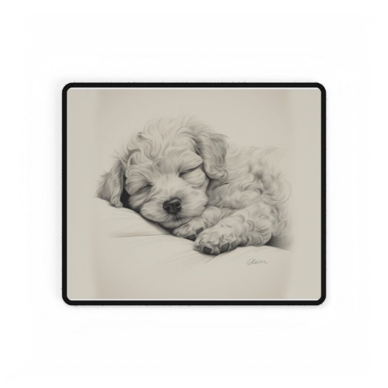 Poodle Mouse Pad Desk Mat