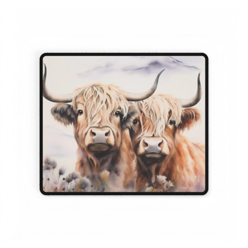 Highland Cows Mouse Pad Desk Mat