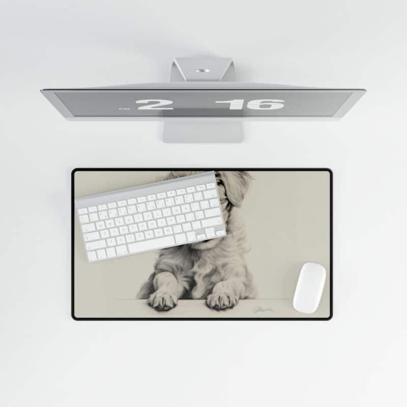 Poodle Mouse Pad Desk Mat