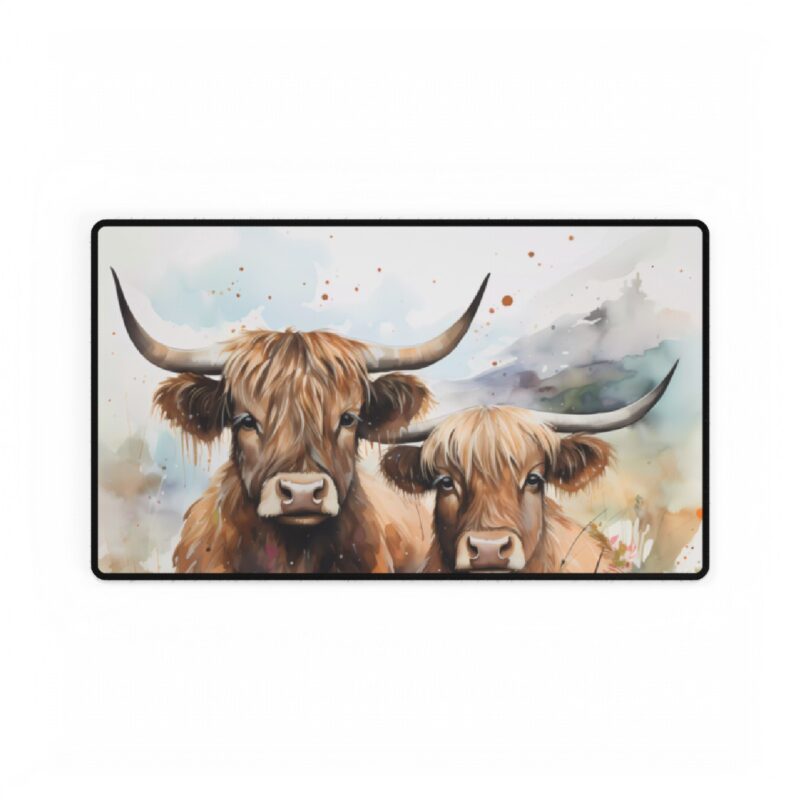 Highland Cows Mouse Pad Desk Mat