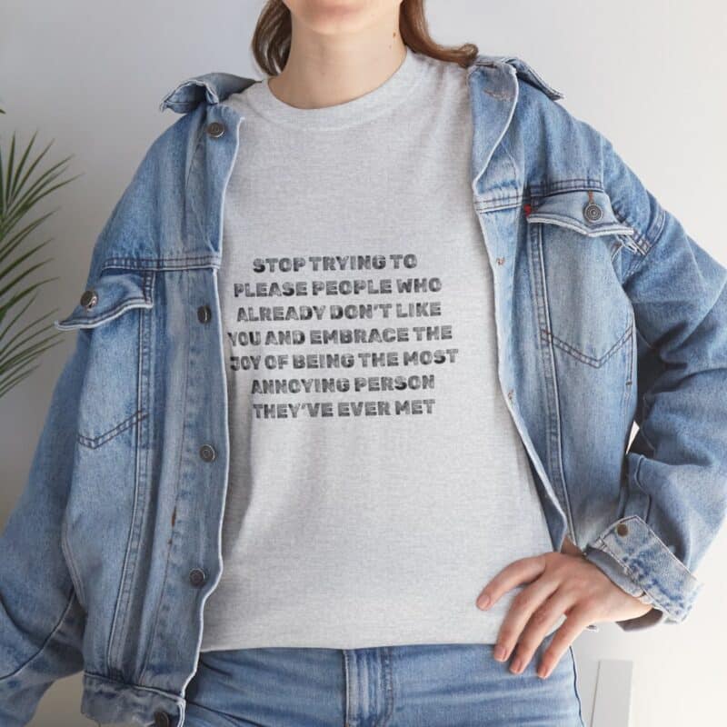 Stop People Pleasing Heavy Weight T-Shirt