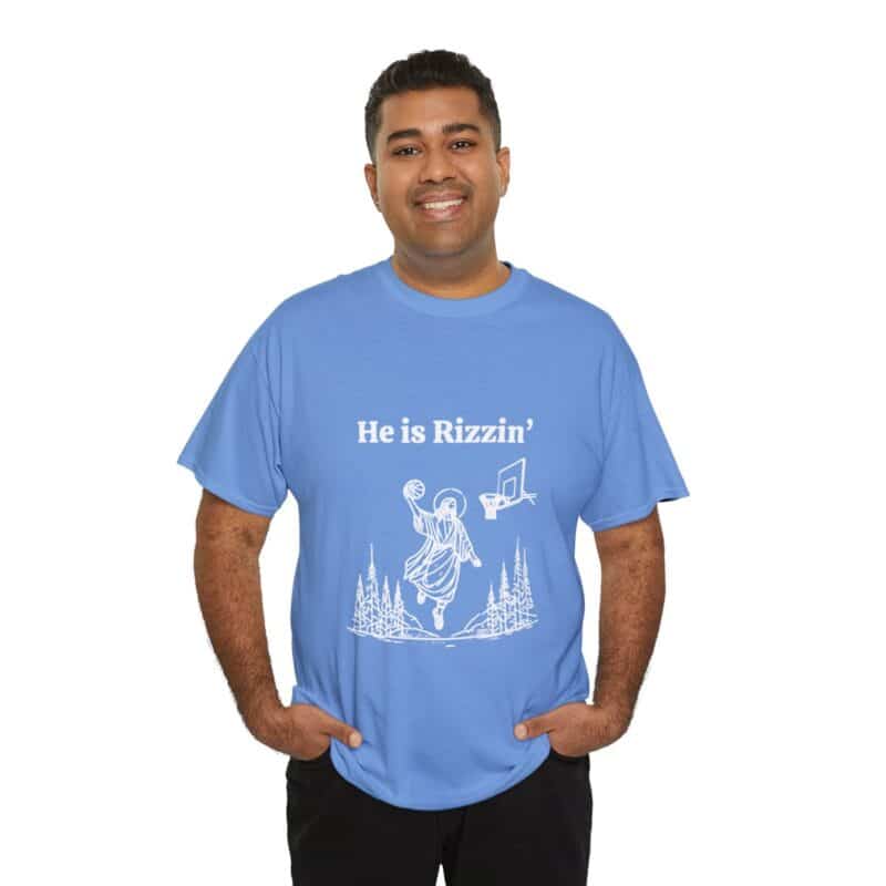 Funny Easter T-Shirt - Jesus Playing Basketball