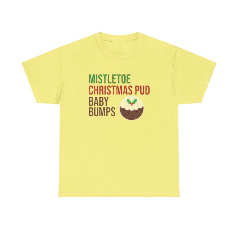 Mistletoe, Christmas Pud and Baby Bumps Pregnancy Announcement T-Shirt