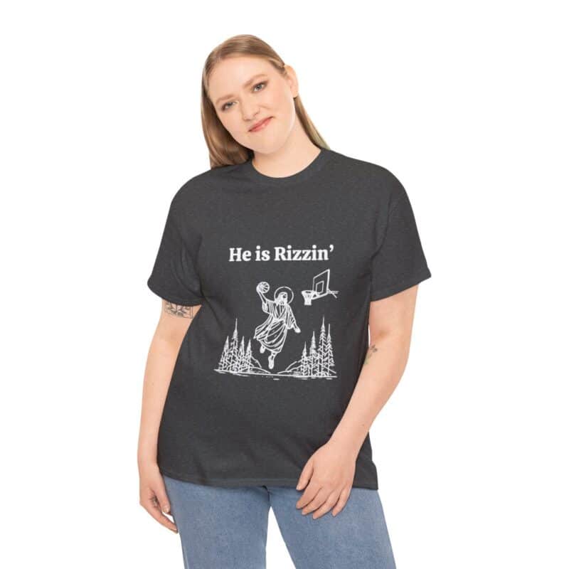 Funny Easter T-Shirt - Jesus Playing Basketball