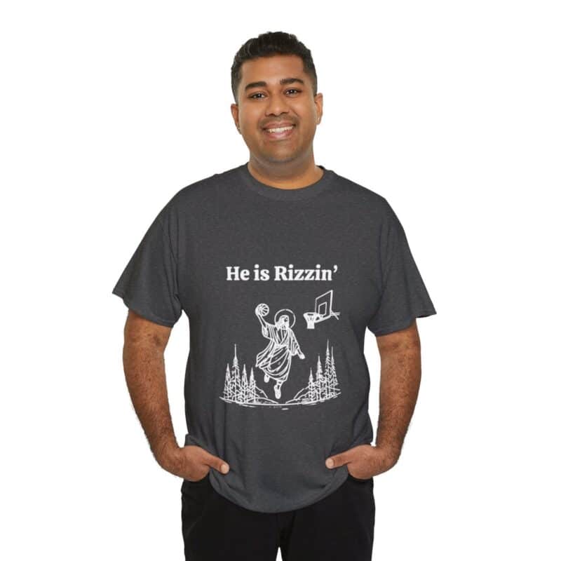 Funny Easter T-Shirt - Jesus Playing Basketball